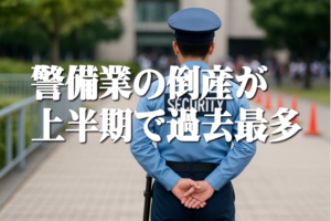 警備業の倒産が上半期で過去最多、人手不足が直撃