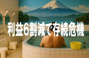 【銭湯、利益６割減で存続危機】物価高直撃！値上げと競争激化で厳しさ増す